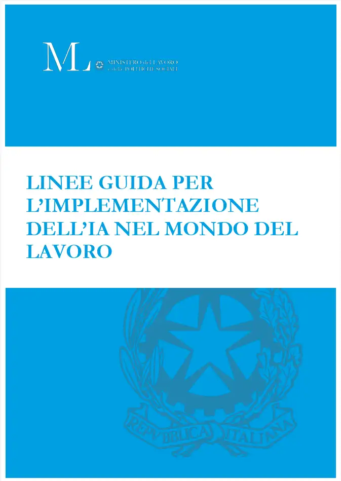 Linee guida per l'implementazione IA nel mondo del lavoro